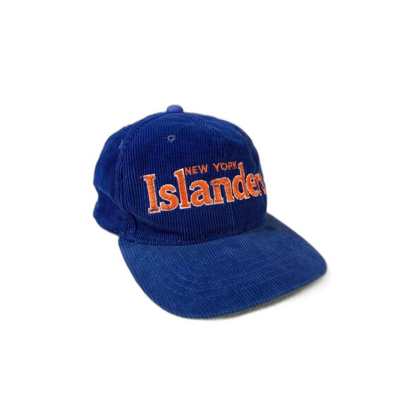 New York Islanders vintage corduroy baseball hat cap starter nhl